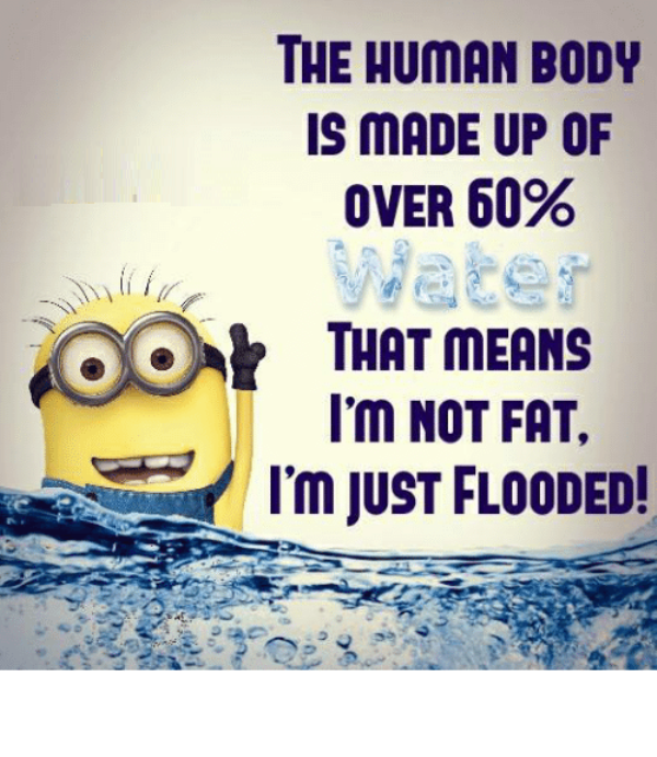 The Human Body Is Made Up Of Over 60% Water