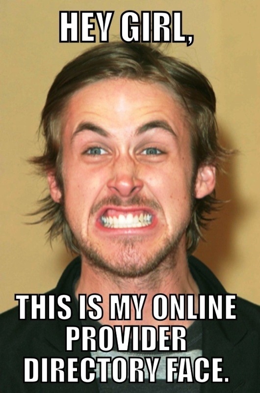 This Is My Online Provider Directory Face