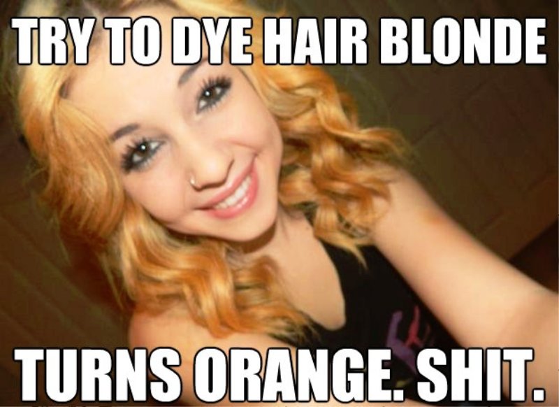 Try To Dye Hair Blonde