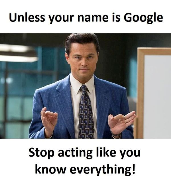 Unless Your Name Is Google