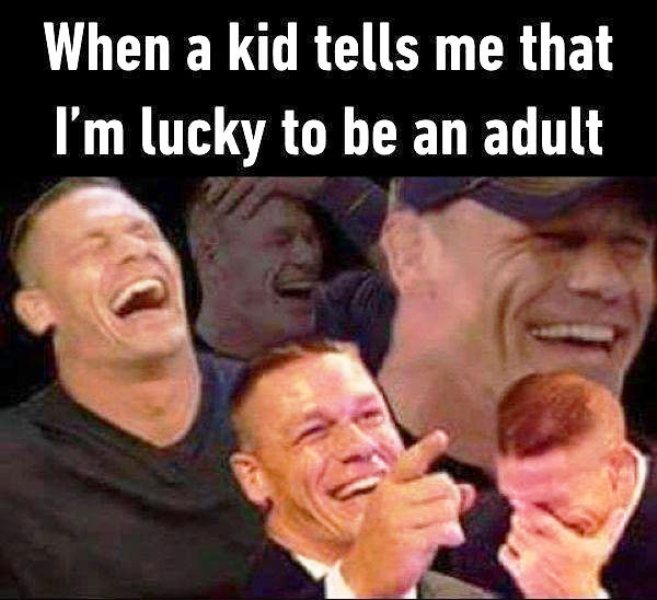 When A Kid Tells Me That Im Lucky