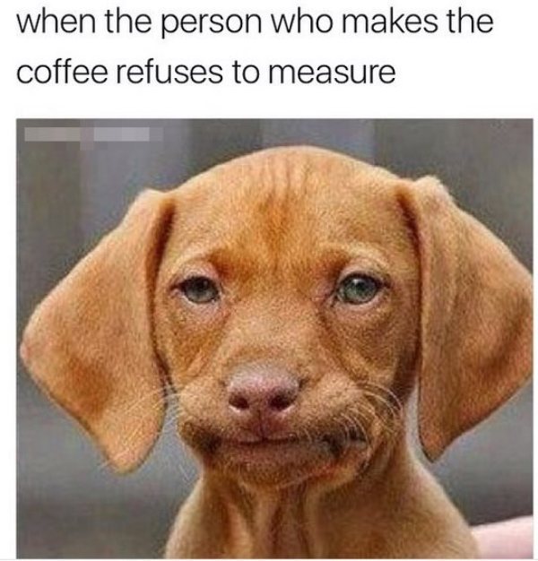 When The Person Who Makes Coffee Refuses To Measure