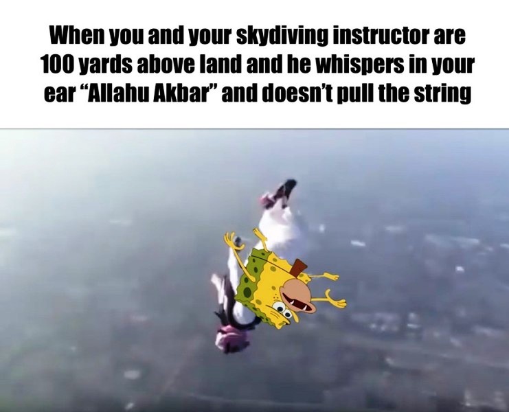 When You And Your Skydiving Instructor