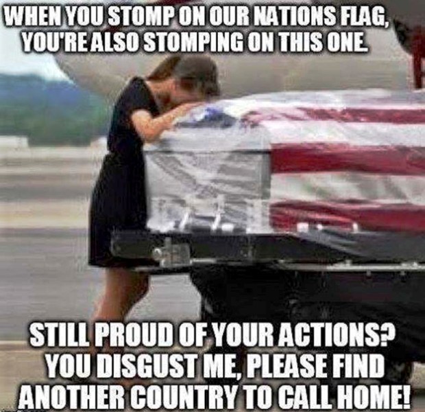 When You Stomp On Our Nations Flag