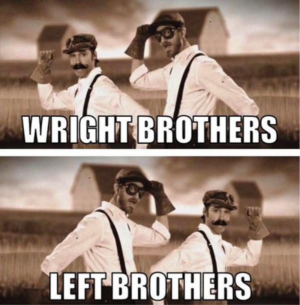 Wright Brothers Vs Left Brothers