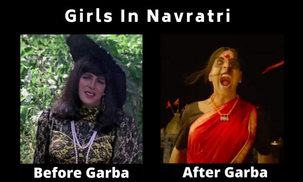 Garba Meme On Navaratri 608x365
