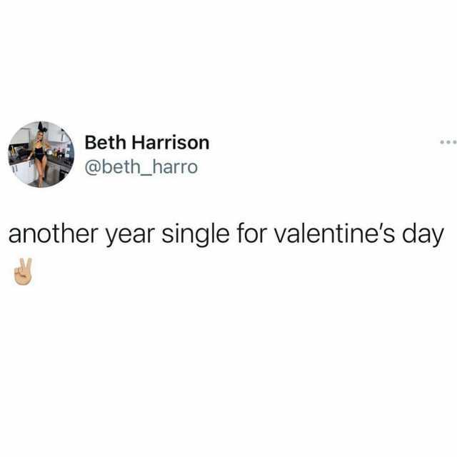 Beth Harrison At Beth Harro Another Year Single For Valentines Day Zdm4m