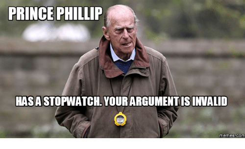 Prince Phillip Hasastopwatch Is Invalid Memes Com 15004329