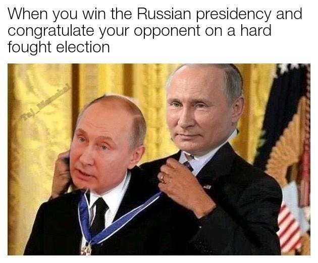 Funny Meme About Putin Elextion
