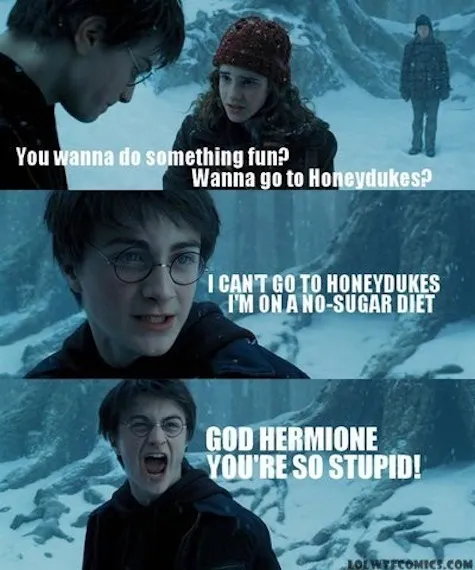 Harry Hermione Stupid