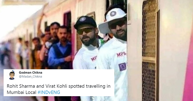 Rohit Sharma Virat Kohli Memes Travelling In Mumbai Local