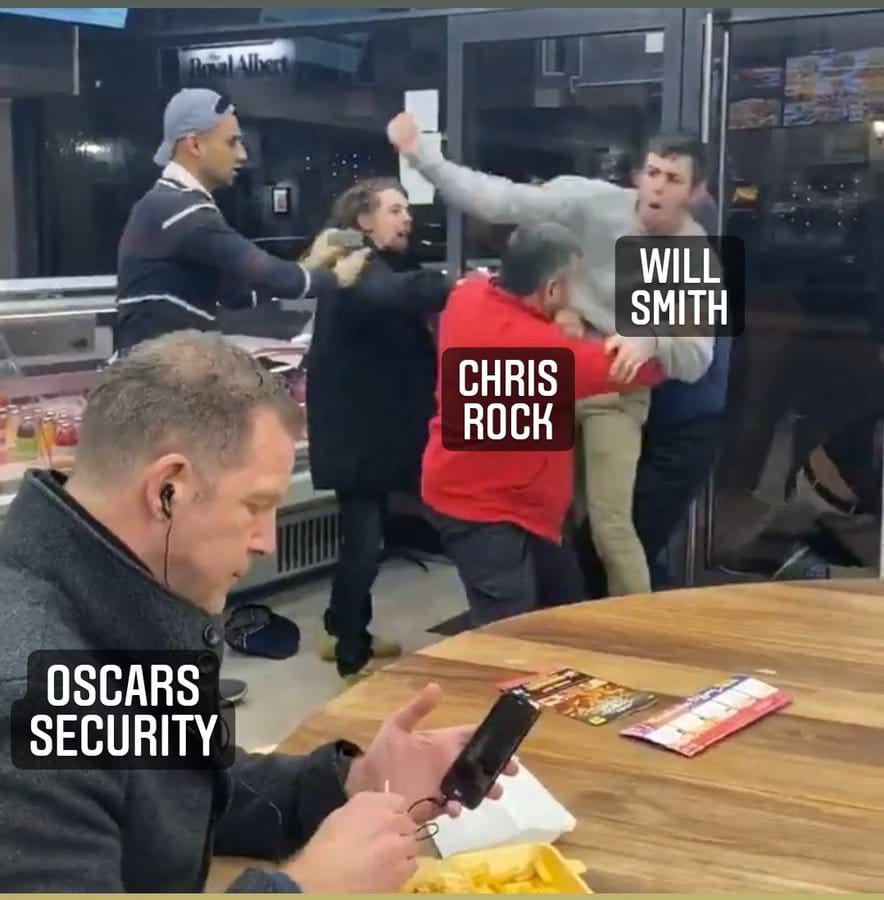 Hilarious Will Smith Slapping Chris Rock at Oscar 2022 ...