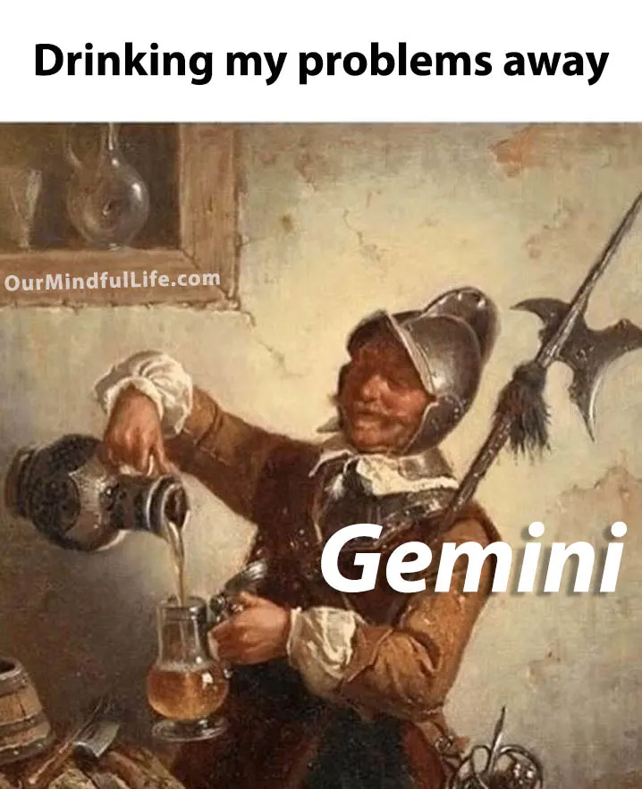 Gemini Drinking Their Problems Away.jpg