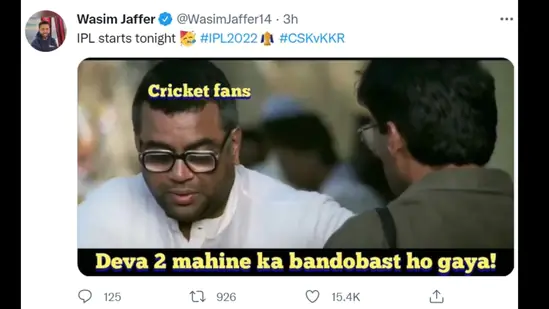 Ipl 2022 Wasim Jaffer Shares Hilarious Meme. Fans Miss Dhoni At Toss 1648306380042 1648306399107
