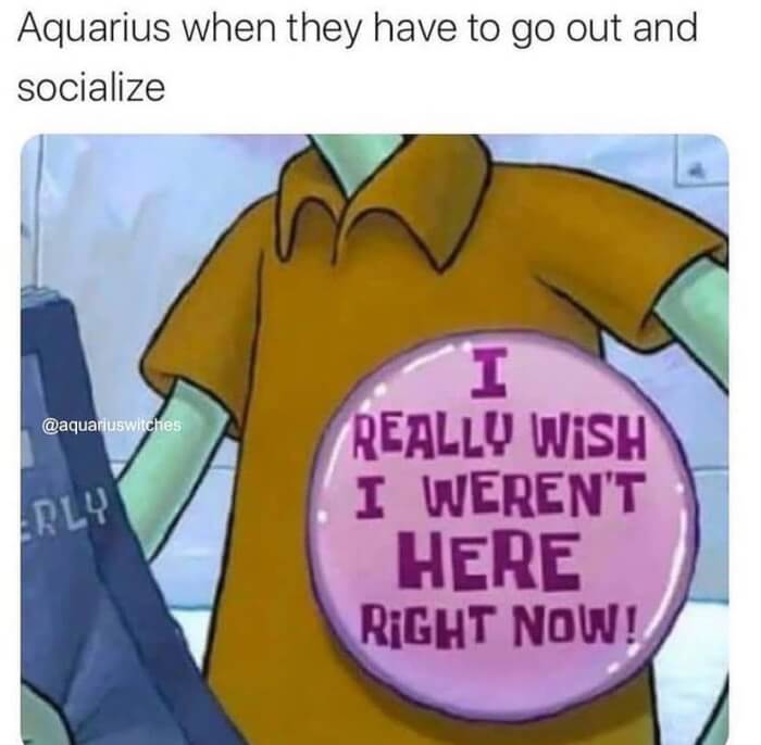 Best Memes Revealing How Aquarius Are When They Have To Go Out And Socialize01