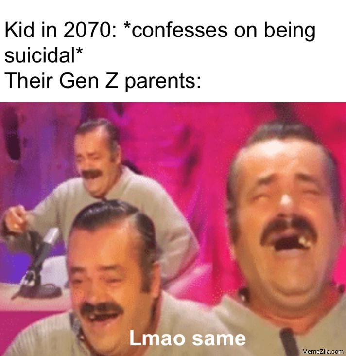 Kids In 2070 Confesses On Being Suicidal Their Gen Z Parents Meme 10194
