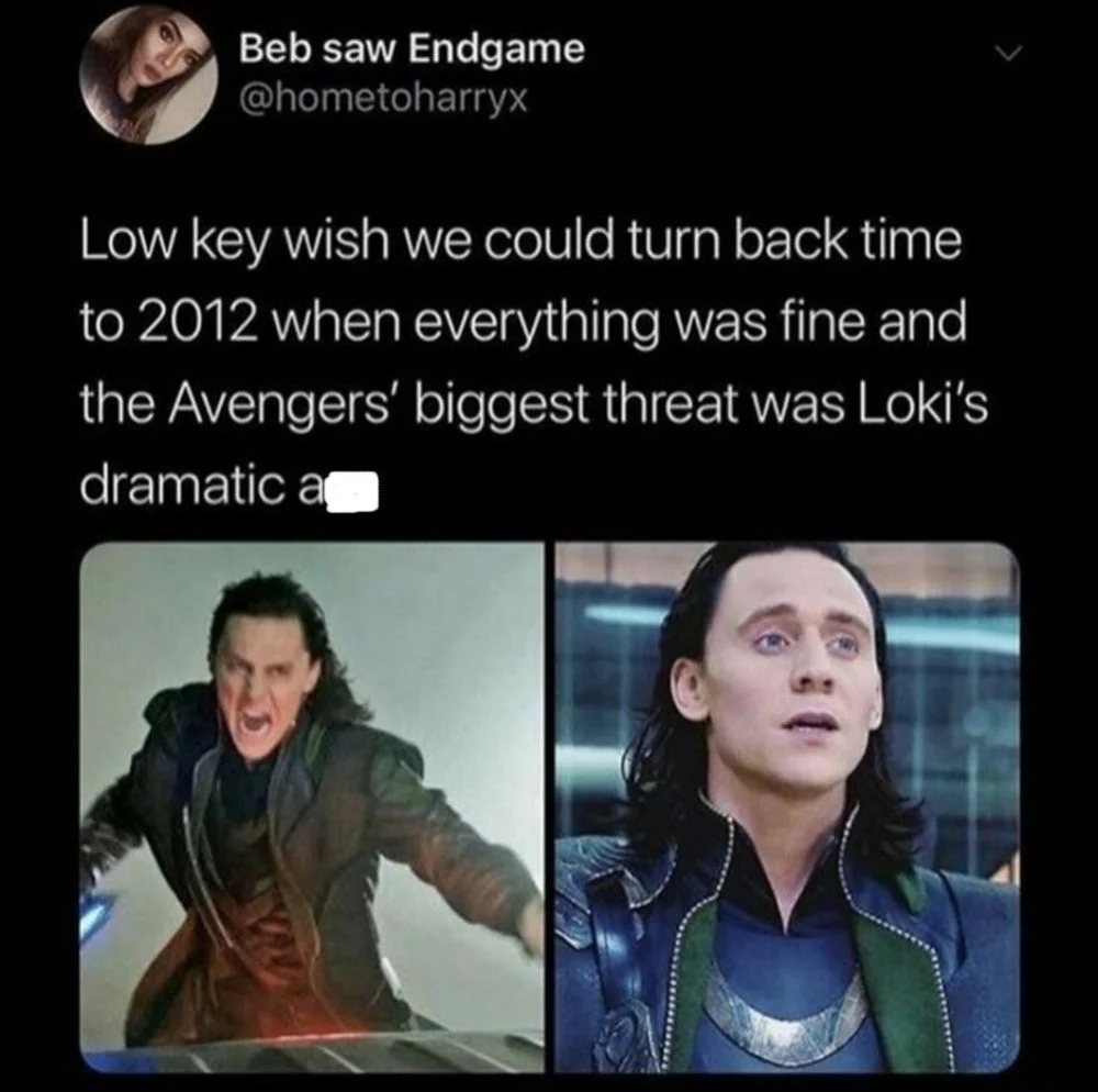Mcu Wish To Turn Back Time To Loki Meme