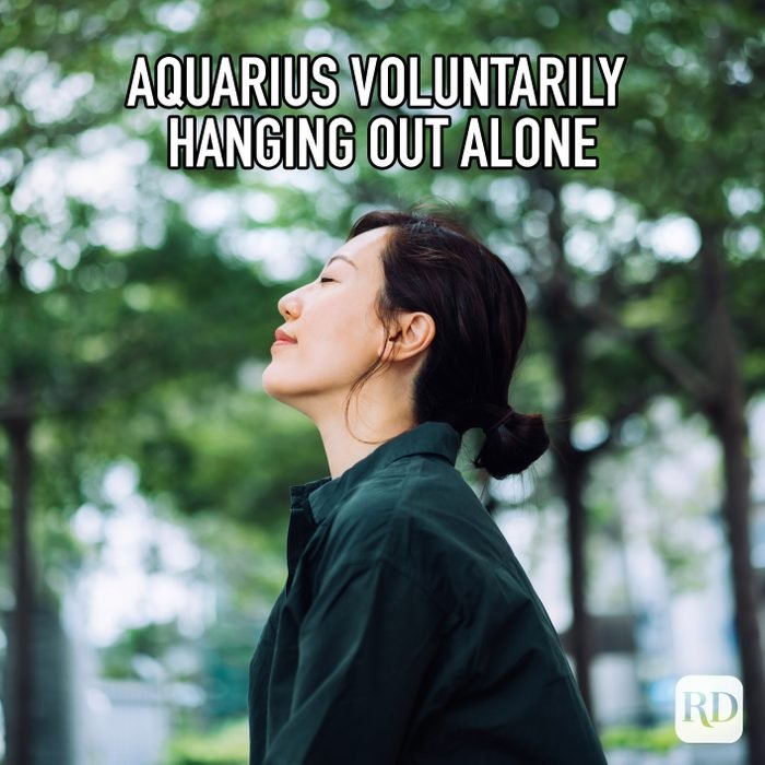 Aquarius Voluntarily Hanging Out Alone