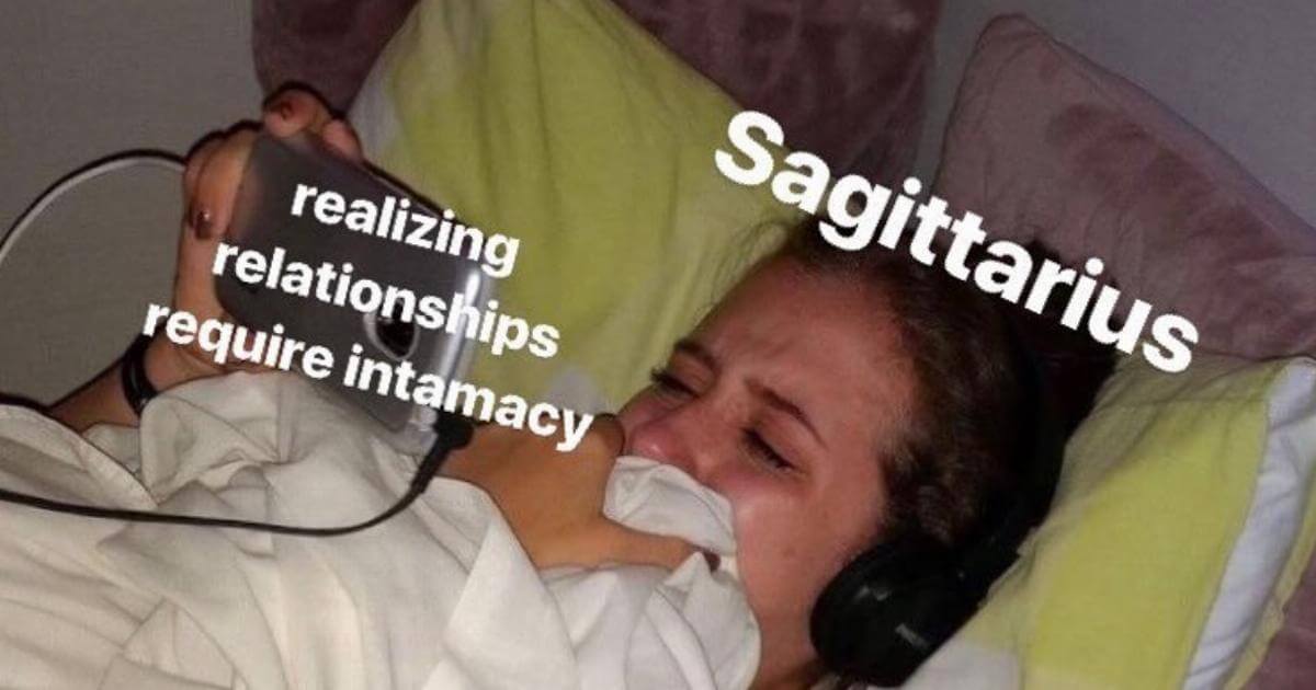 Sagittarius Intimacy Meme Social 112618