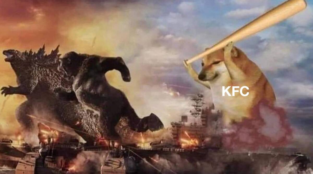 Kfc Spain Godzilla Doge Meme